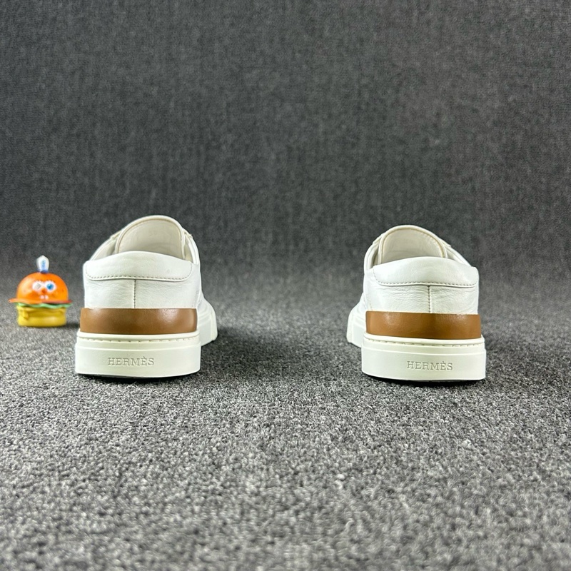 97新 Hermes愛馬仕白色板鞋 尺碼：38 白色簡約時尚 徽標低調大氣  HB5017-4
