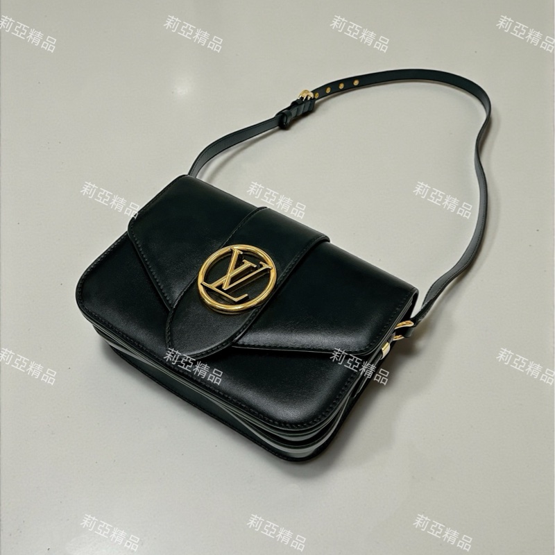 莉亞精品♡LV M55948 Pont9 黑金  二手-0