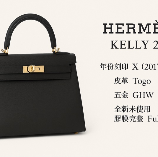 Hermes kelly25黑金-16