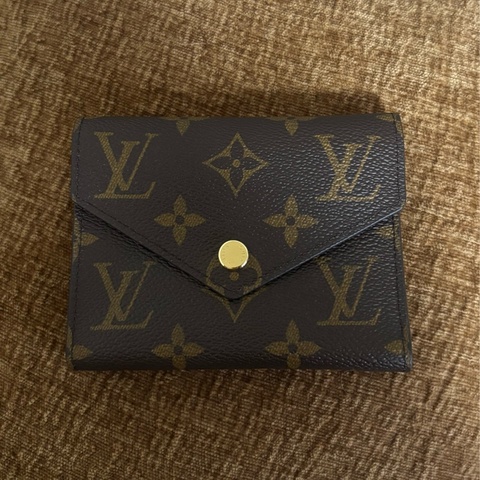 （全新）Louis Vuitton 經典老花棕色三折短夾