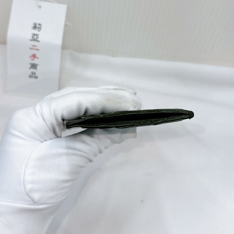 莉亞精品♡BV 卡夾墨綠 二手-5