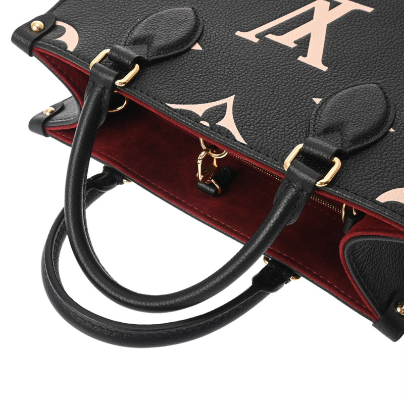 路易威登 Monogram Empreinte On the Go PM 兩用黑色/米色 M45659 女士真皮手提包,A級成色,二手,Ginzo-3