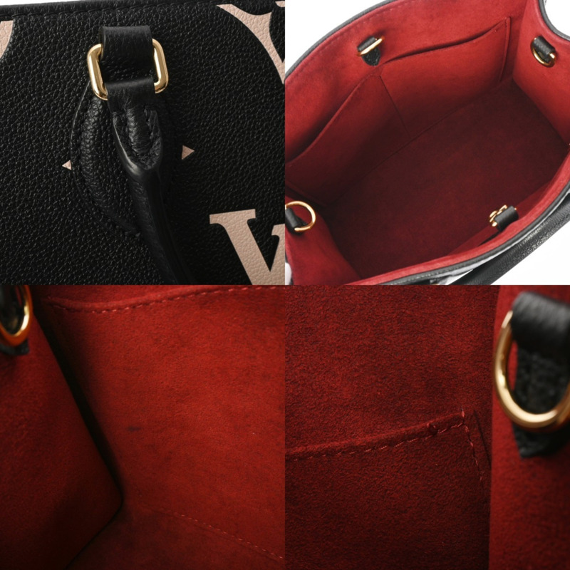 路易威登 Monogram Empreinte On the Go PM 兩用黑色/米色 M45659 女士真皮手提包,A級成色,二手,Ginzo-9