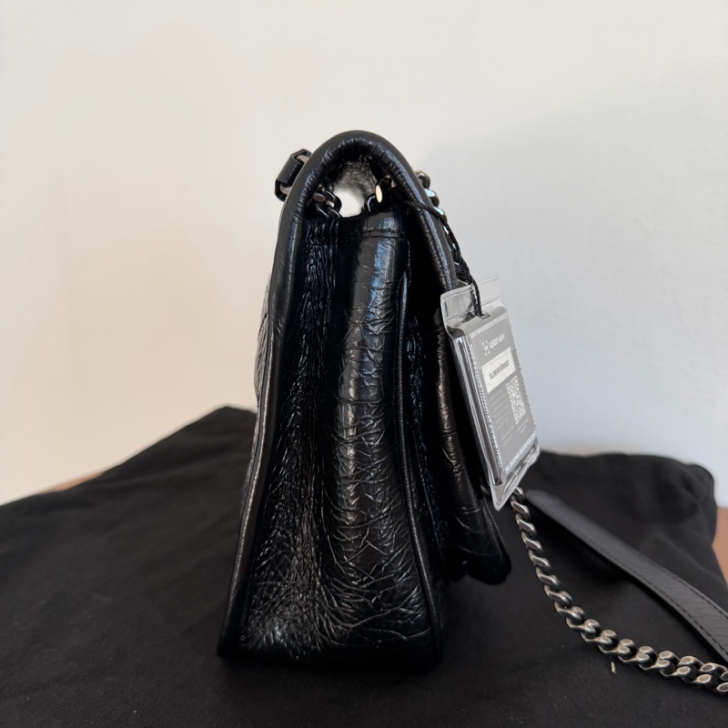 #98新 #超火YSL Niki Baby 黑色銀鏈-5