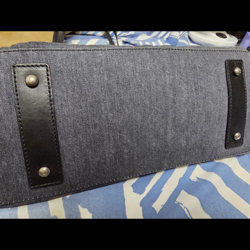 chanel 牛仔布totebag-4