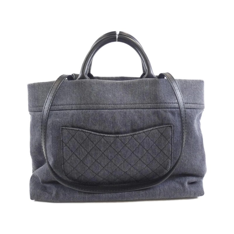 chanel 牛仔布totebag-6