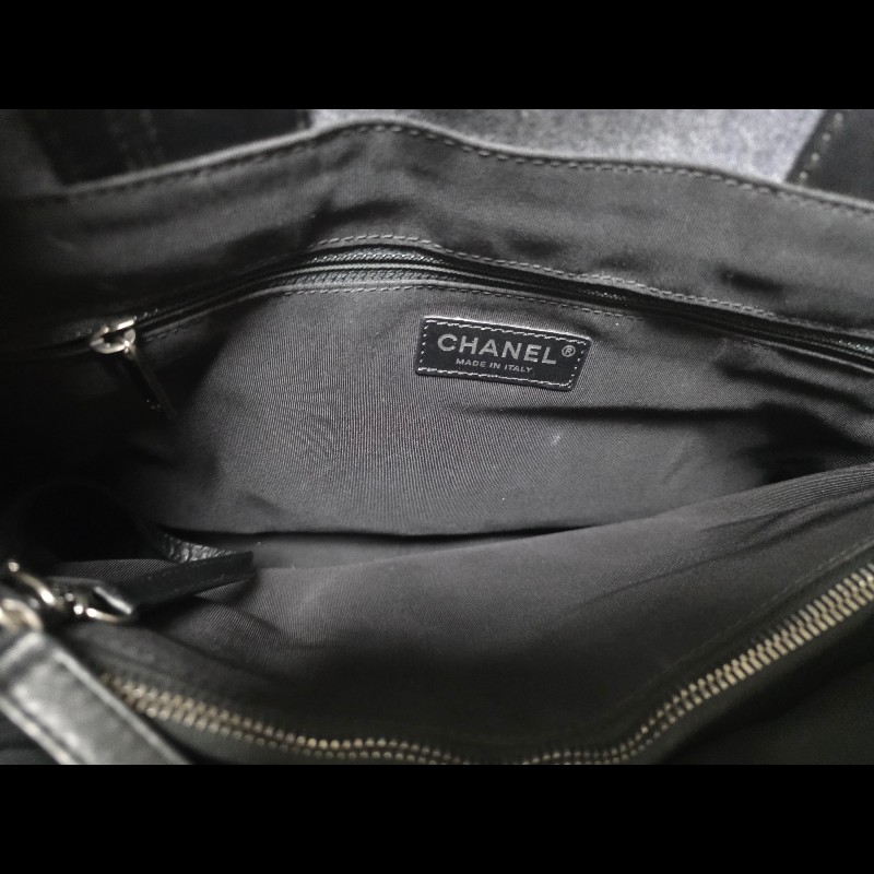 chanel 牛仔布totebag-14