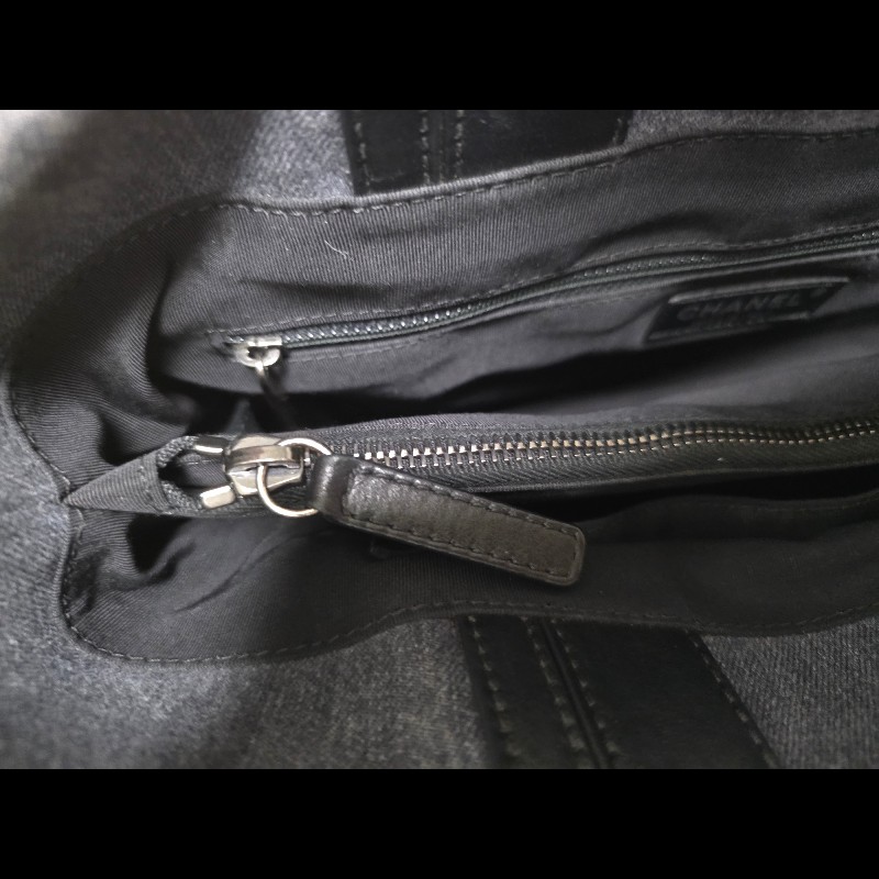 chanel 牛仔布totebag-15