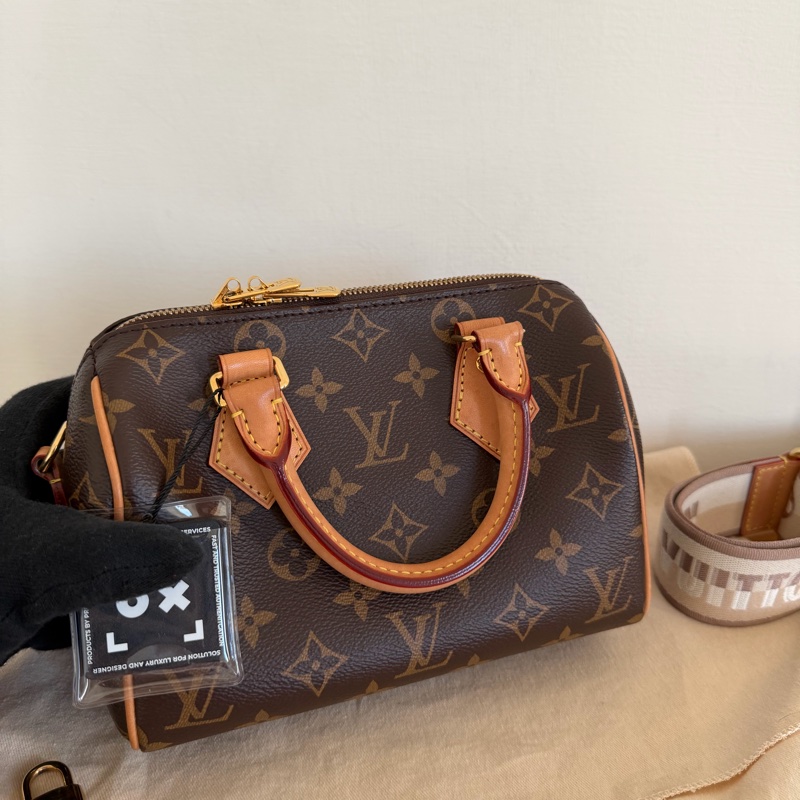 #成色漂亮#全網最便宜 Louis Vuitton Speedy 20 芯片款-17
