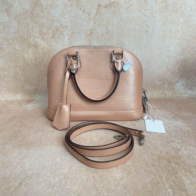 LV/路易威登 Alma BB貝殼包 粉色水波纹貝殼bb-0