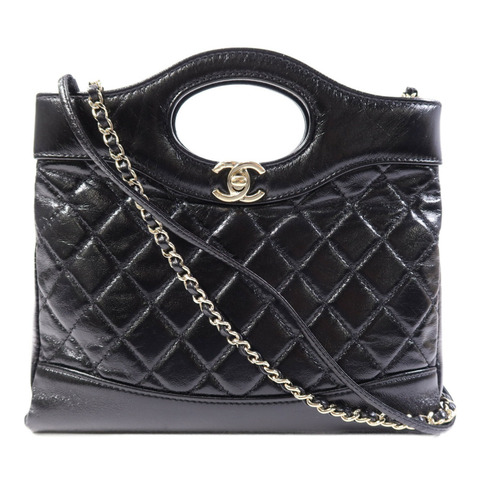 CHANEL 牛皮皮革Chanel 31金扣鏈帶肩背袋