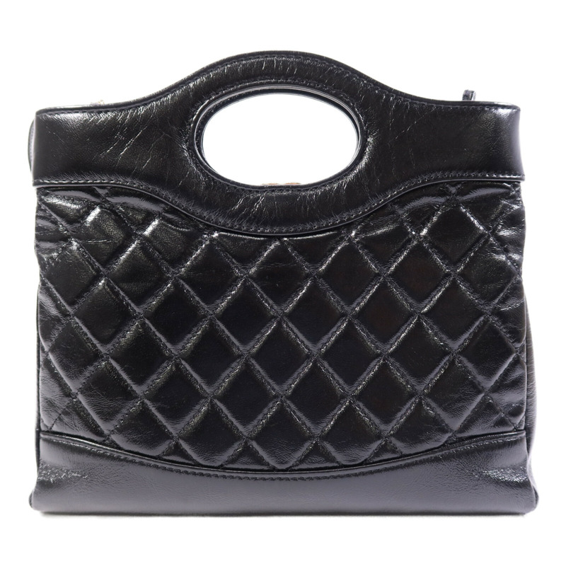 CHANEL 牛皮皮革Chanel 31金扣鏈帶肩背袋-1