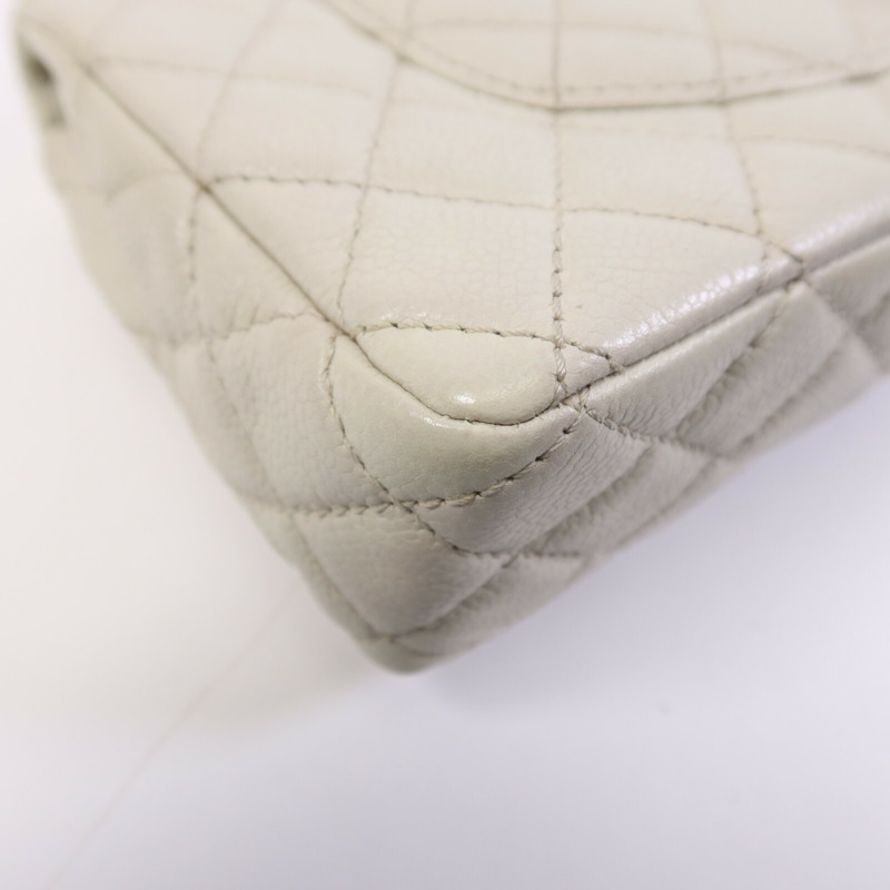 CHANEL 牛皮皮革Chain Shoulder Bag銀扣鏈帶肩背袋-7