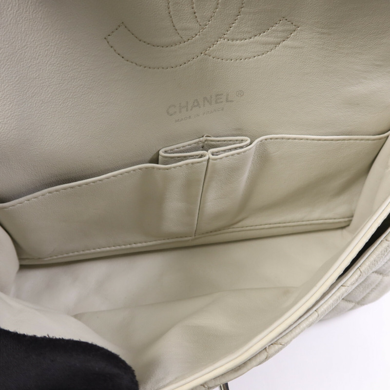 CHANEL 牛皮皮革Chain Shoulder Bag銀扣鏈帶肩背袋-14