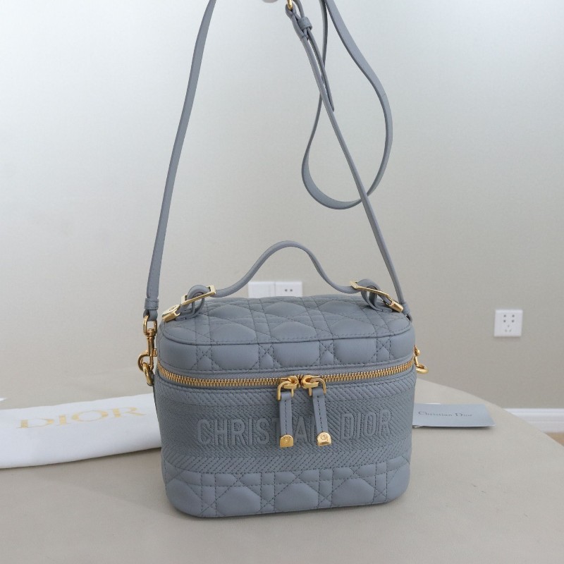 DIOR 小號 霧霾藍DIORTRAVEL VANITY 手袋-0