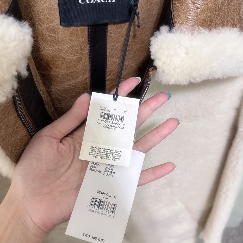 全新Coach 羊毛長版外套（原價98800）-35