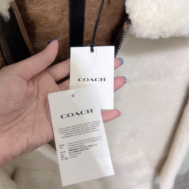 全新Coach 羊毛長版外套（原價98800）-36