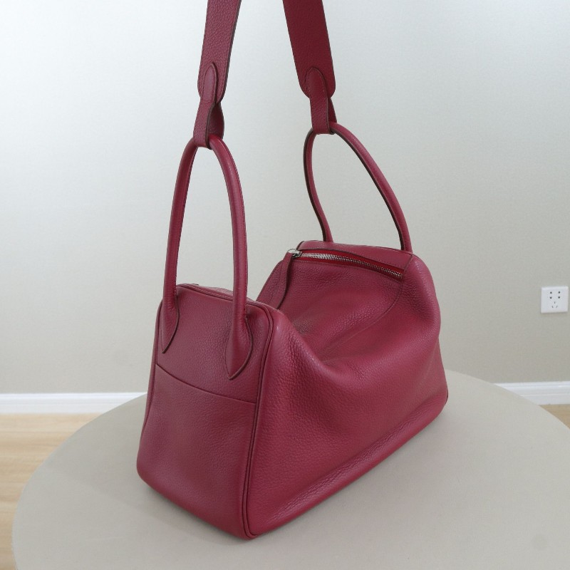 Hermes lindy34 石榴紅銀釦 TC皮-1