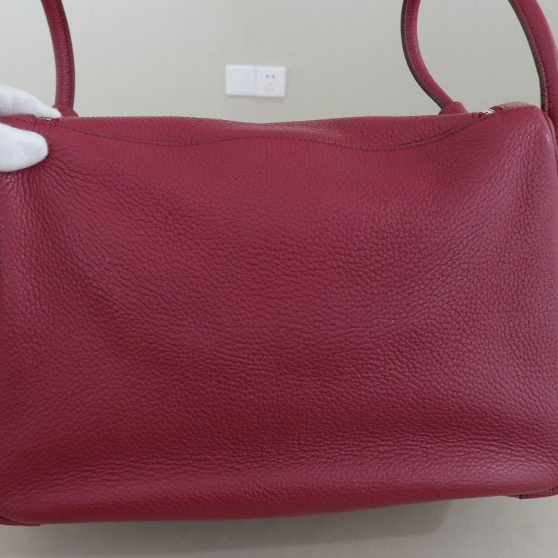 Hermes lindy34 石榴紅銀釦 TC皮-6
