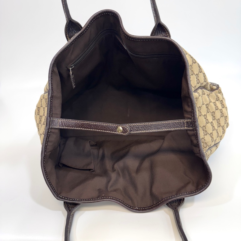 🥨超優惠GUCCI Princey Tote緹花布拚綠紅綠蝴蝶結托特包163805-14