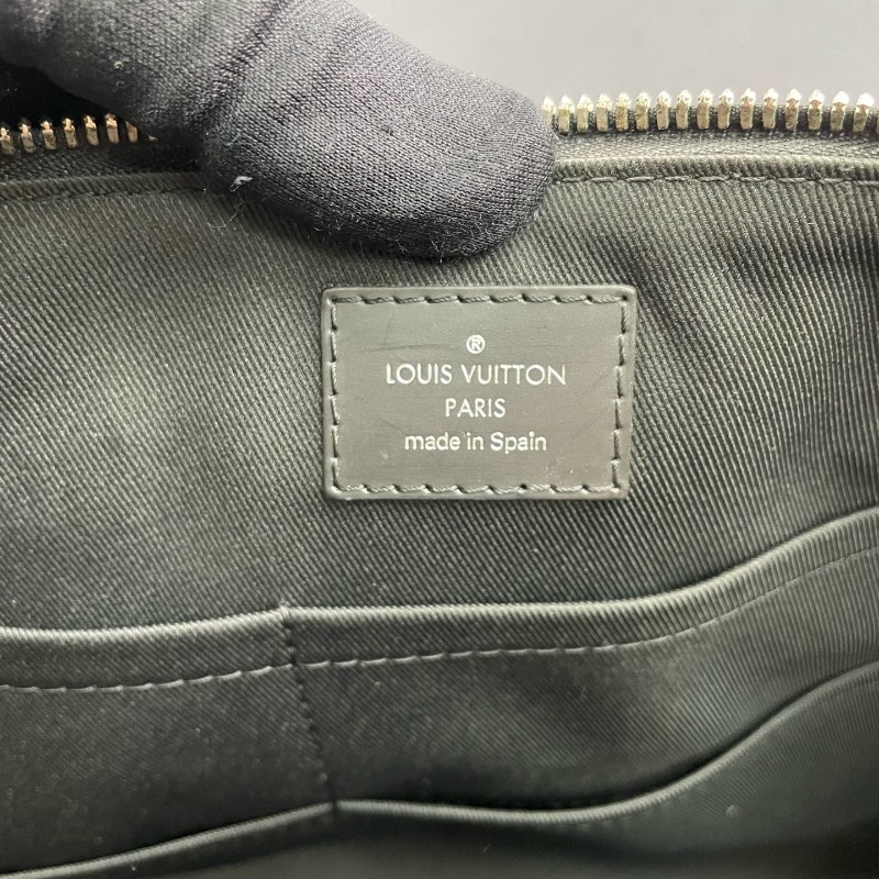 LV路易威登 棋盤格拼皮男士手提包-21