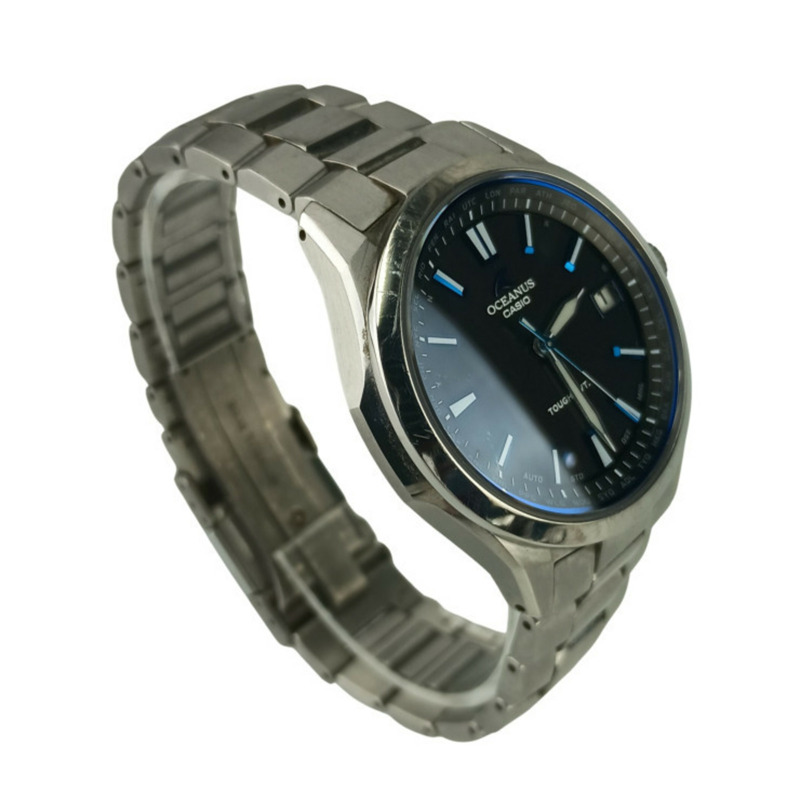 卡西歐 (CASIO) Oceanus OCWS1001AJF 黑色錶盤 TI 男士手錶-2