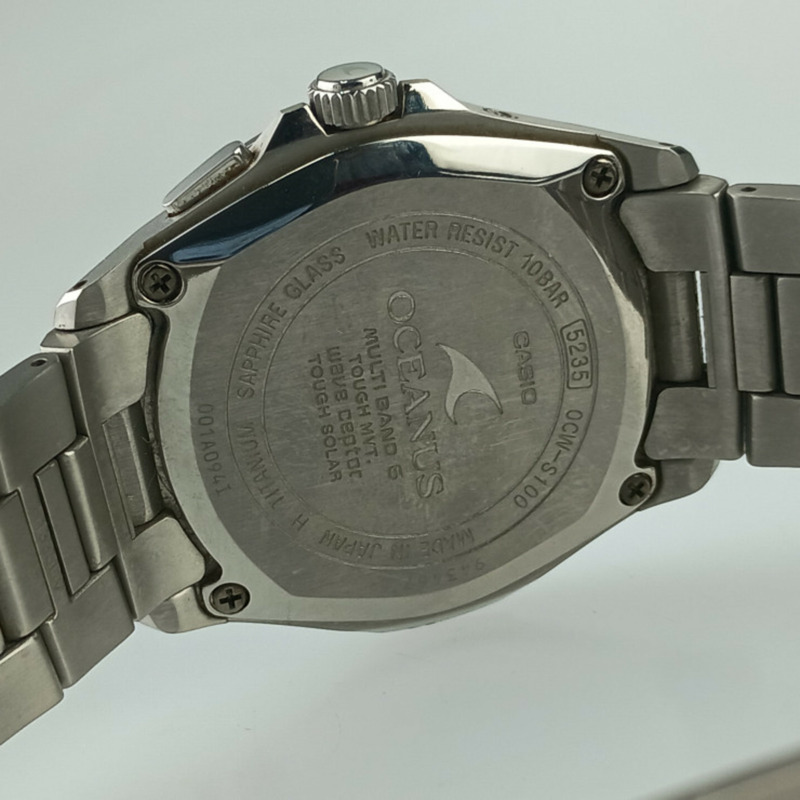 卡西歐 (CASIO) Oceanus OCWS1001AJF 黑色錶盤 TI 男士手錶-8