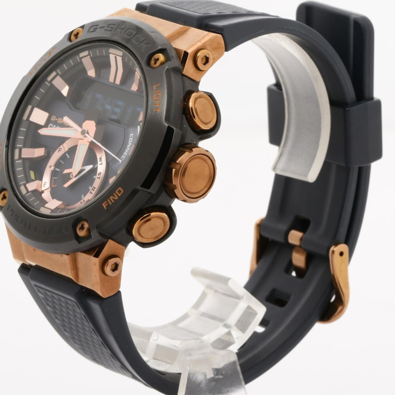 卡西歐 G-SHOCK G-STEEL GSTB200G2AJF 男士手錶，黑色，不鏽鋼，樹脂，碳纖維-1