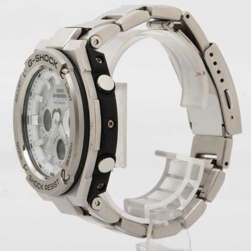 卡西歐 G-SHOCK G-STEEL GSTW100 系列手錶 (GSTW110D7AJF) 銀色樹脂/不鏽鋼男款-1