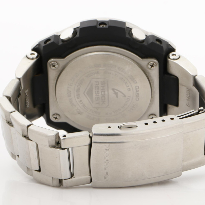 卡西歐 G-SHOCK G-STEEL GSTW100 系列手錶 (GSTW110D7AJF) 銀色樹脂/不鏽鋼男款-4