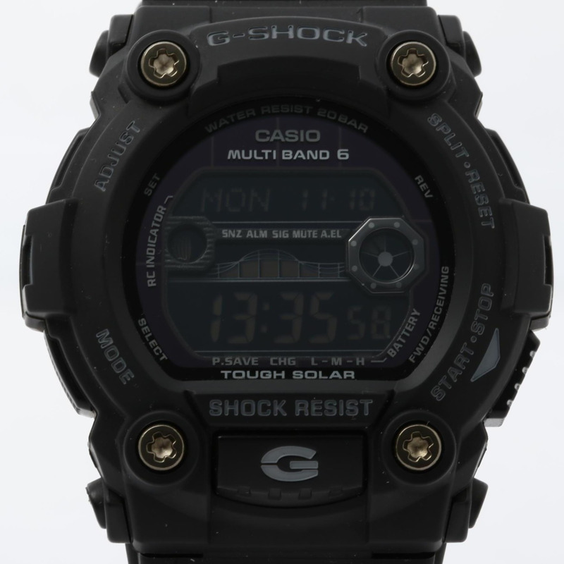 卡西歐 G-SHOCK DIGITAL 7900 系列 GW7900B1JF 男士數位手錶，黑色樹脂錶殼-0