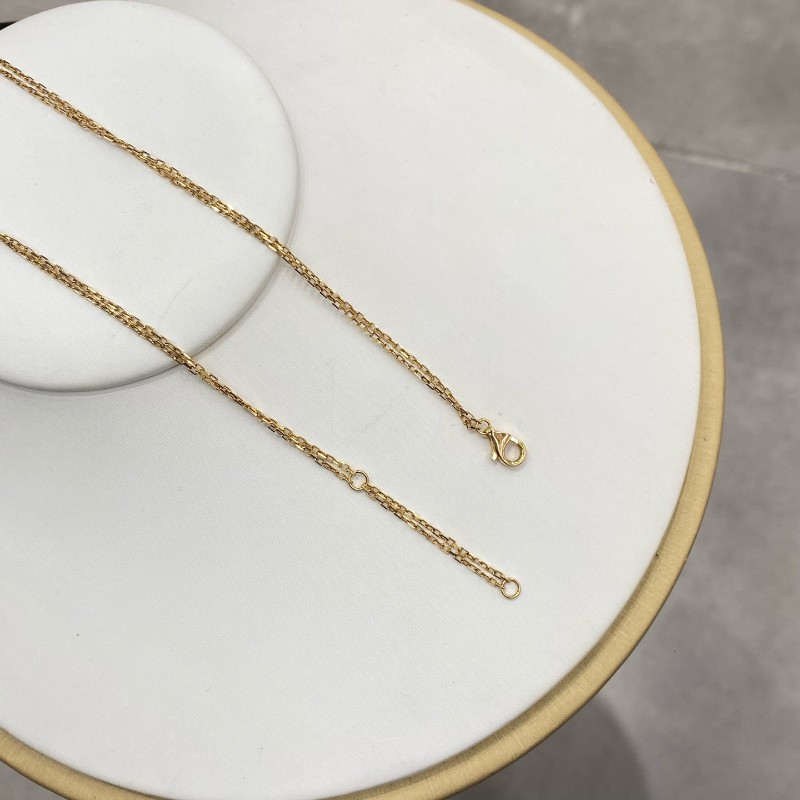 Cartier 雙鑽圓餅項鍊 小圓餅項鍊-5