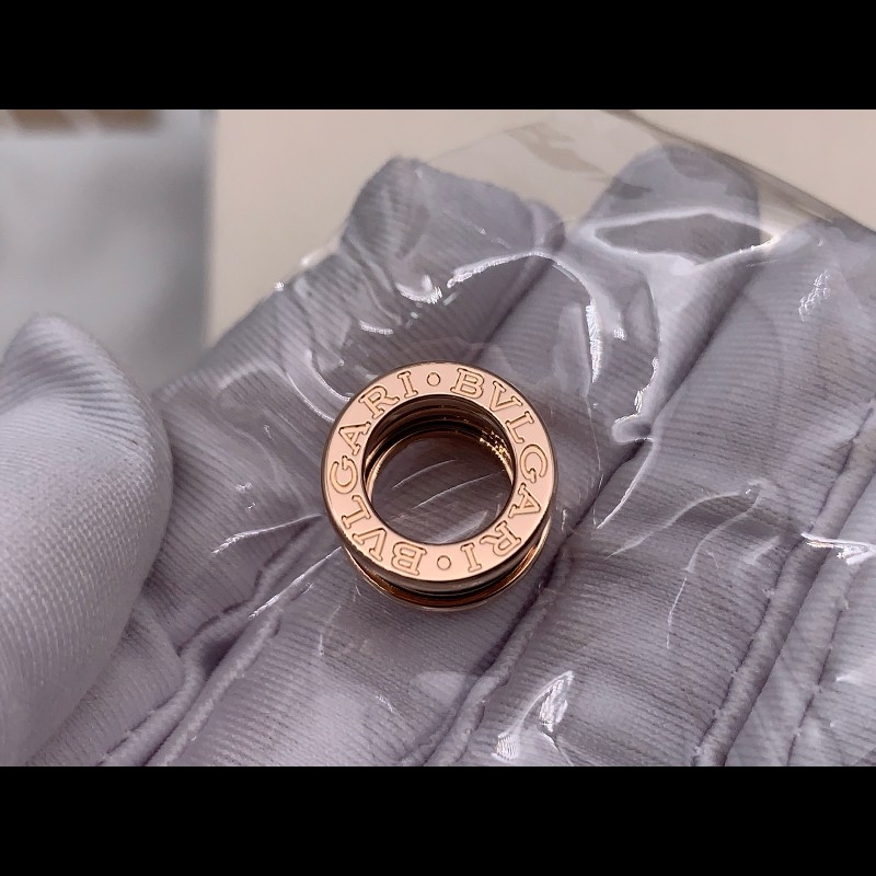 Bvlgari  B.ZERO1 18k玫瑰金經典彈簧項鍊-2