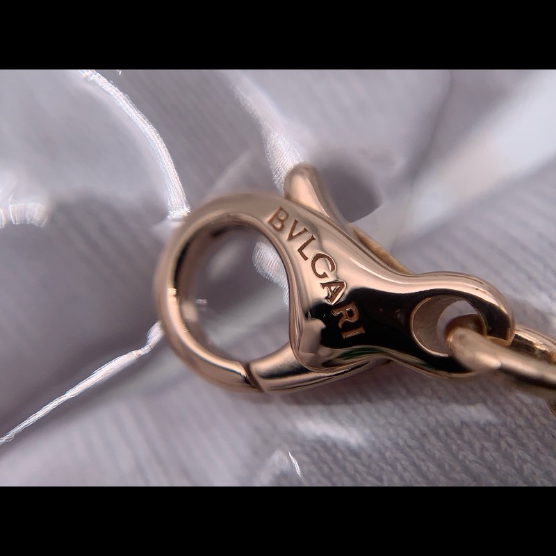 Bvlgari  B.ZERO1 18k玫瑰金經典彈簧項鍊-7