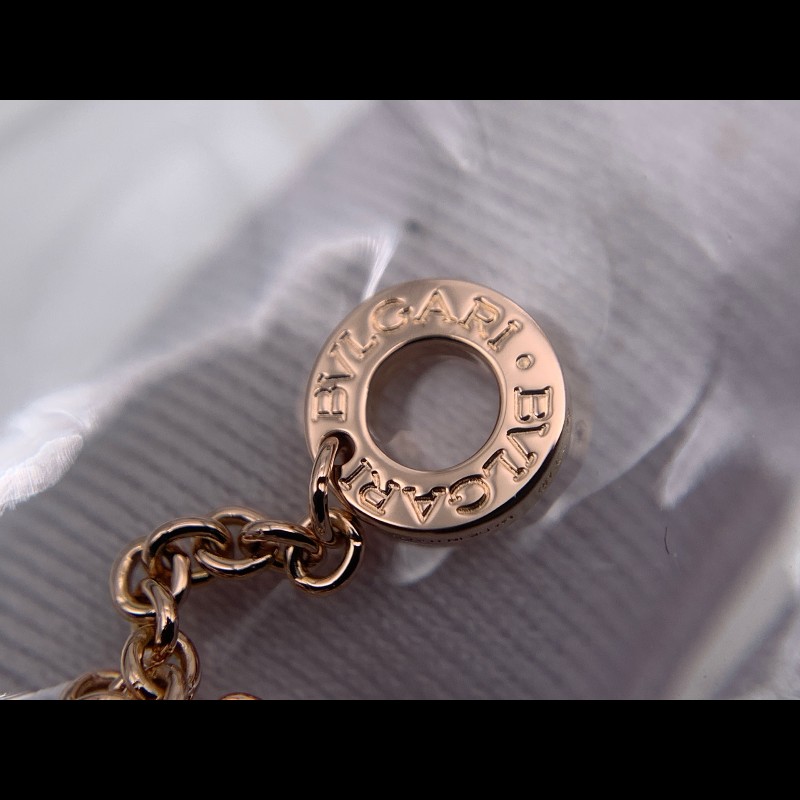 Bvlgari  B.ZERO1 18k玫瑰金經典彈簧項鍊-8