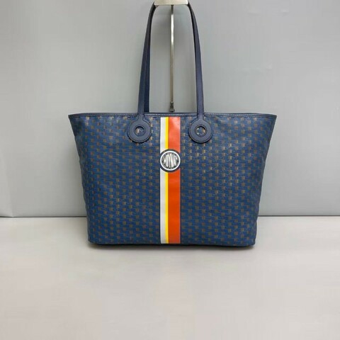 Moynat 藍色全皮印花購物袋