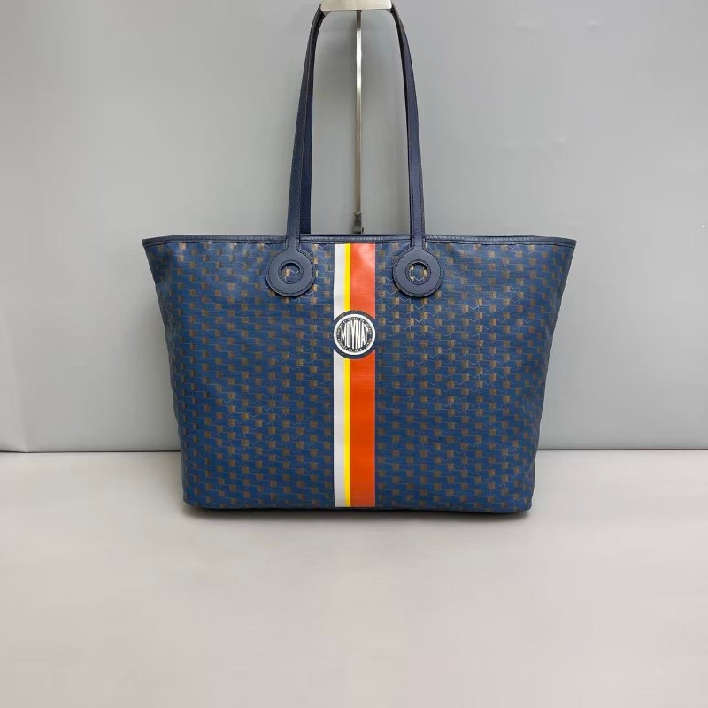 Moynat 藍色全皮印花購物袋-0