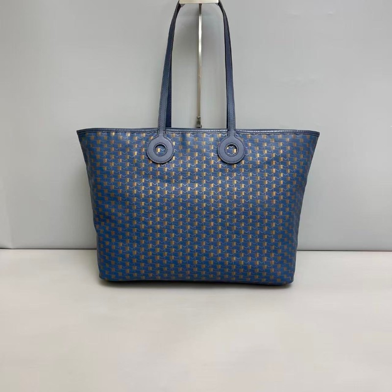 Moynat 藍色全皮印花購物袋-1