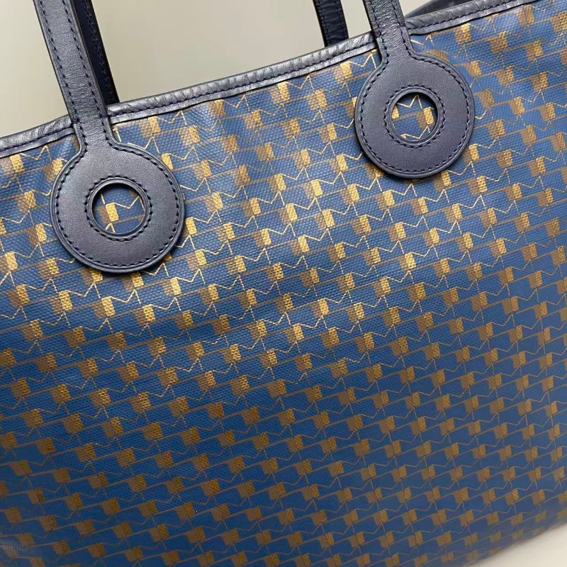 Moynat 藍色全皮印花購物袋-7