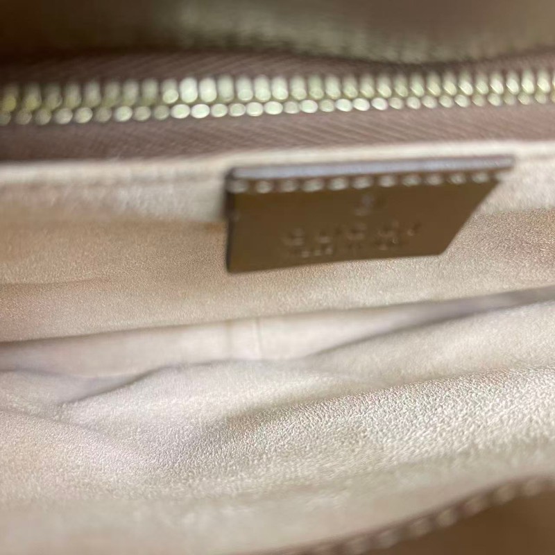 Gucci 1955中號老花焦糖色馬鞍包-8