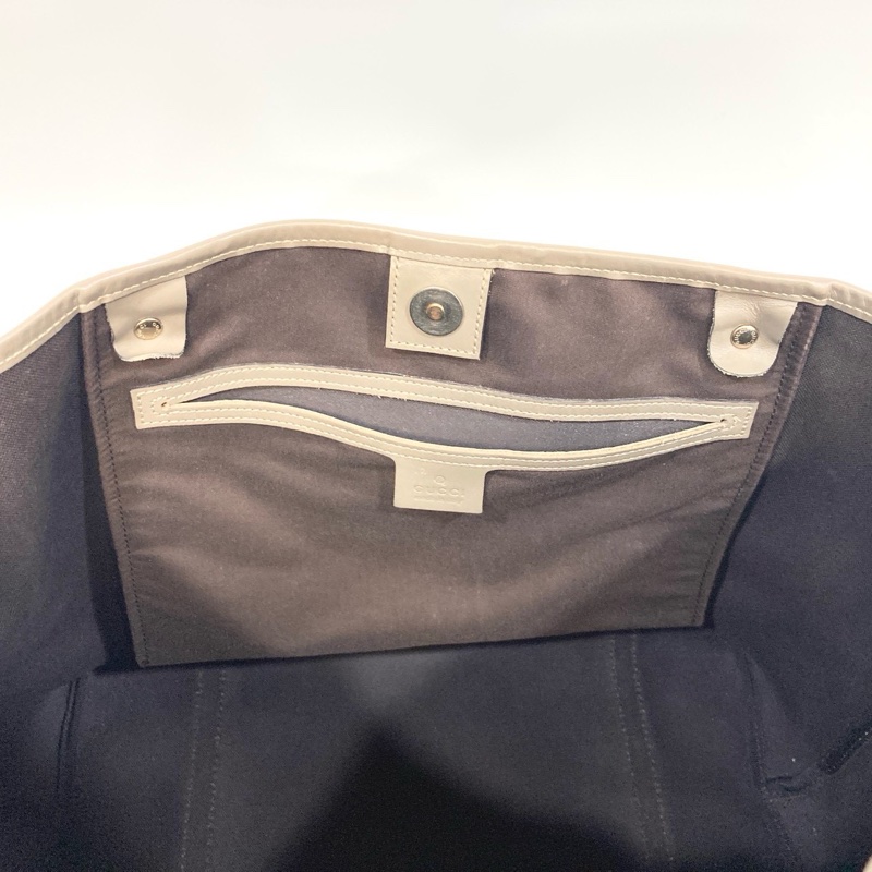 🥨超優惠 GUCCI原花銀釦拼灰牛皮雙肩托特包 197953-8