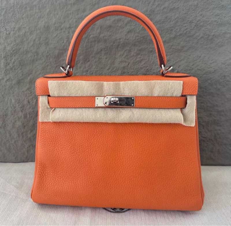 Hermes kelly 28，橙色，99新 ，配件齊全，保存很好。-0