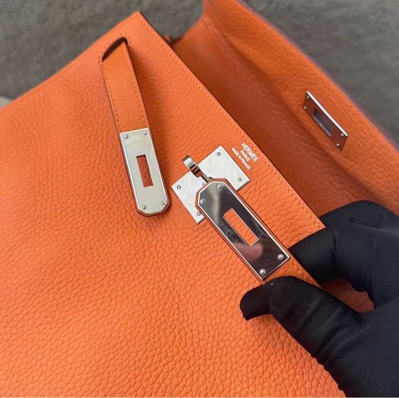 Hermes kelly 28，橙色，99新 ，配件齊全，保存很好。-11