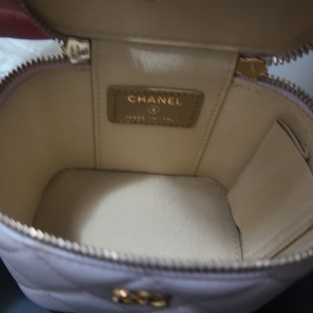 Chanel 金球小盒子mini 淡灰色-10