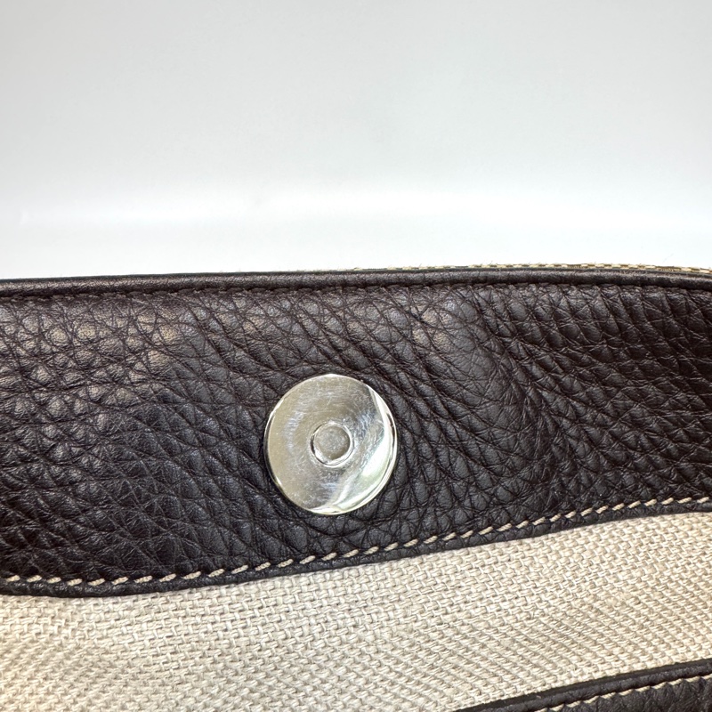 🥨超優惠Gucci緹花布拚棕牛皮GG Icon Bit 托特包229852-26