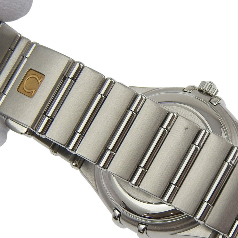 近新歐米茄星座系列日期顯示腕錶 1592 30 00 白色錶盤不鏽鋼自動上鍊 25 毫米女錶-6