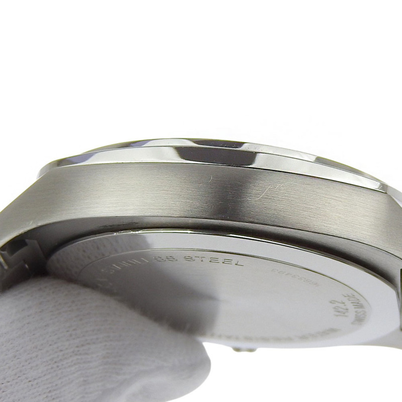 Gucci Date 100米防水 YA142201 142 2 黑色錶盤不鏽鋼石英錶（含電池），43毫米 男士-4