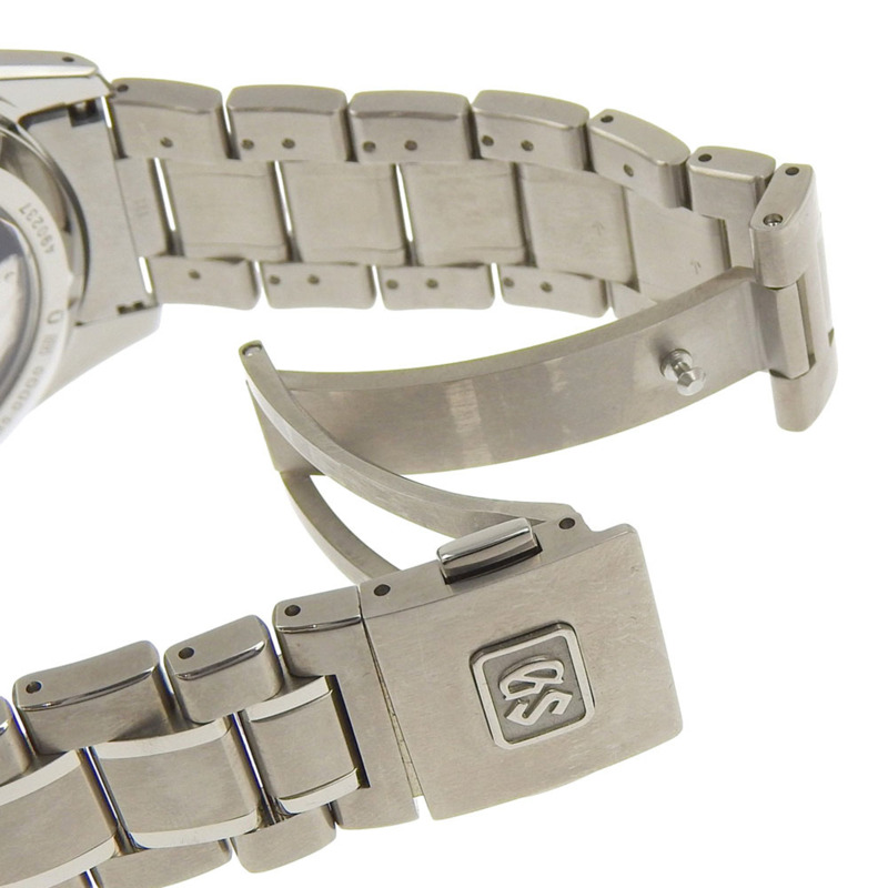 近乎全新的 Grand Seiko SEIKO 9R65 0DG0 SBGA443 手錶，配有花筏錶盤和灰粉色錶盤。-4