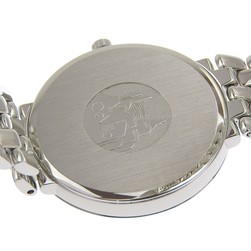 近全新歐米茄碟飛系列 Prestige Date 7514 31 銀色錶盤不鏽鋼石英腕錶，錶徑約 33 毫米，電池供電，男士腕錶-3