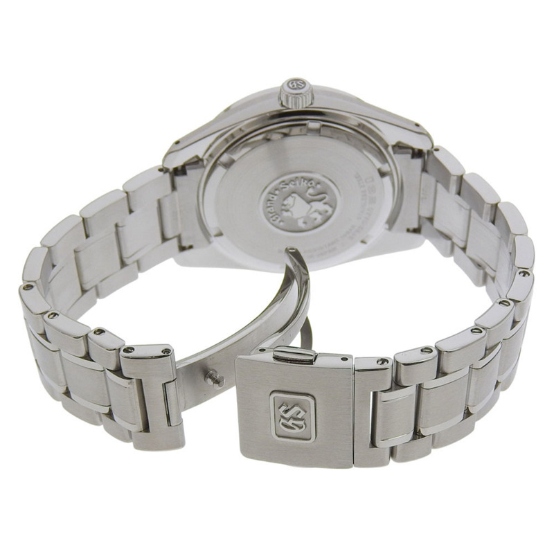 近全新 Grand Seiko Heritage 系列日期顯示腕錶 9F82 0AA0 SBGV007 黑色錶盤不鏽鋼石英男士腕錶-2